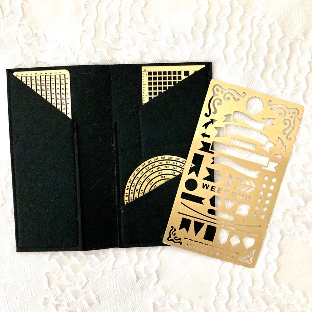 Set of 4 bullet journal stencils